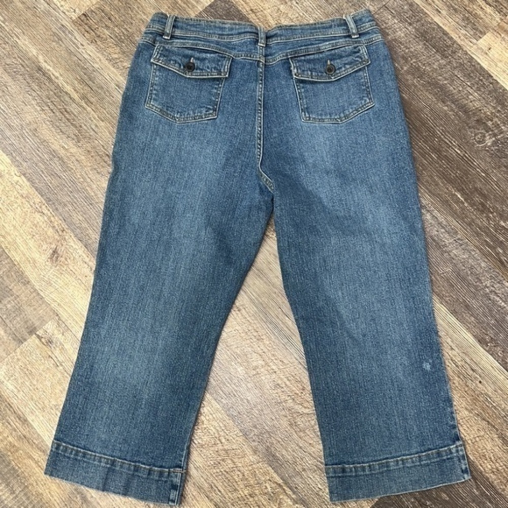Falls Creek Capri Jeans Size 16 Stretch Denim Cropped Pants - Picture 4 of 8